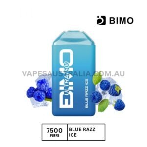 bimo ultra 7500 puffs bluerazz ice