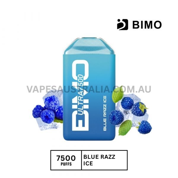 bimo ultra 7500 puffs bluerazz ice