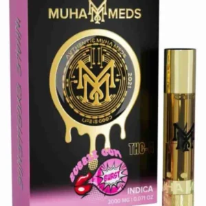 bubble gum burst muha meds thc a cartridge 2g