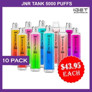 jnr crystal pro max – 5000 puffs – 10 pack
