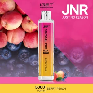 jnr crystal pro max – berry peach 5000 puffs