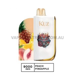 kuz lux 9000 puffs peach pineapple