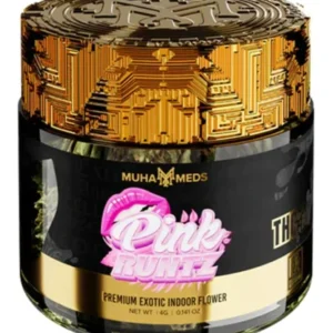 pink runtz muha meds thc a exotic flower jar 4g