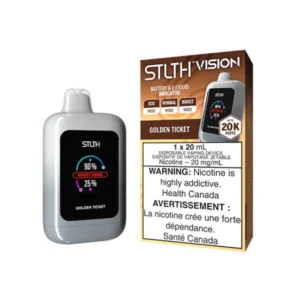 stlth vision golden ticket 20k disposable vape, 20ml