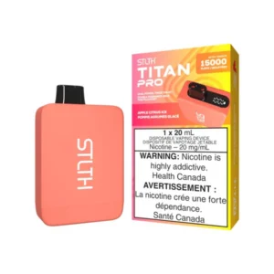 stlth titan pro disposable apple citrus ice, 15000 puffs