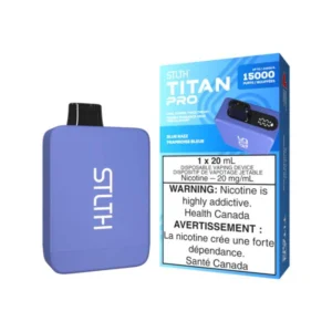 stlth titan pro disposable blue razz, 15000 puffs