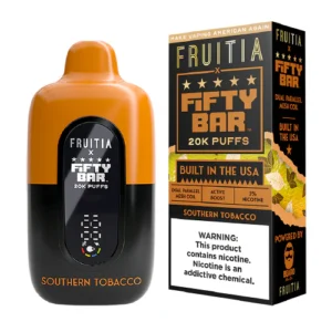 southern tobacco disposable vape (20000 puffs) by fruitia x fifty bar