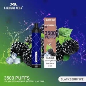 x qlusive mega blackberry ice – 3500 puffs