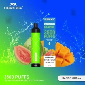 x qlusive mega mango guava – 3500 puffs