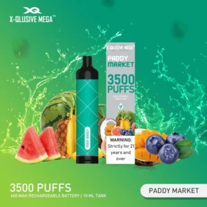 x qlusive mega paddy market – 3500 puffs