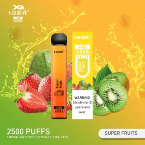 x qlusive mega super fruit– 3500 puffs