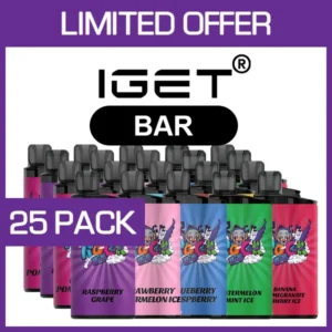 iget bar – 3500 puffs – 25 pack