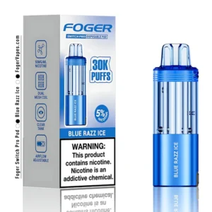 blue razz ice foger switch pro pod 30k puffs