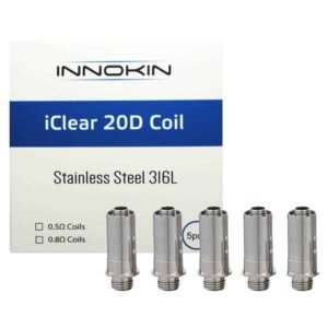 innokin – iclear 20d coils 0.5 ohm – (5 pack)