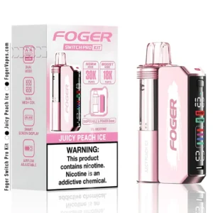 juicy peach ice foger switch pro kit 30k puffs